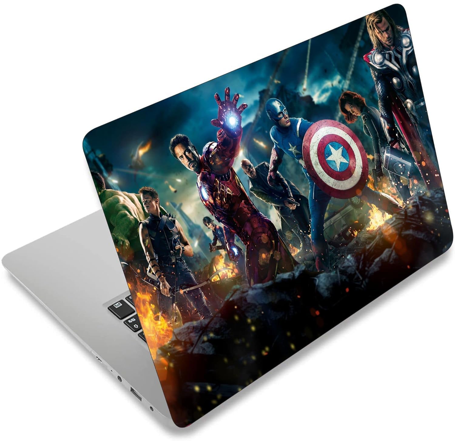 Khushi Decor Marvel Avengers Theme 3m Vinyl Best HD Qulality Laptop Stickers Reusable Protector Cover for Stickers Size for 11.6" - 15.6" Inch Laptop Stickers (B0CWLJX9JP) Amazon Price History, Amazon Price Tracker