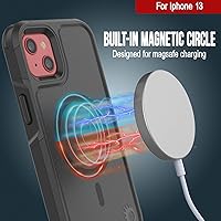 Vista 3 de PunkCase Funda para iPhone 13 [serie Spartan 2.0] Funda transparente resistente con protector de pantalla de vidrio templado Protección de cuerpo