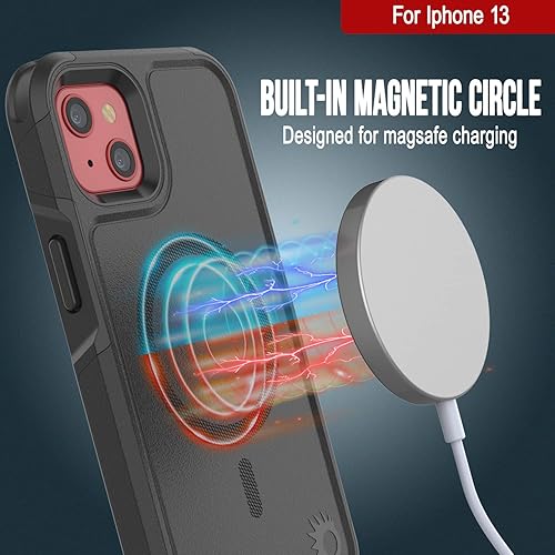 Miniatura 3 de PunkCase Funda para iPhone 13 serie Spartan 2.0 Funda transparente resistente con protector de pantalla de vidrio templado  Protección de cuerpo