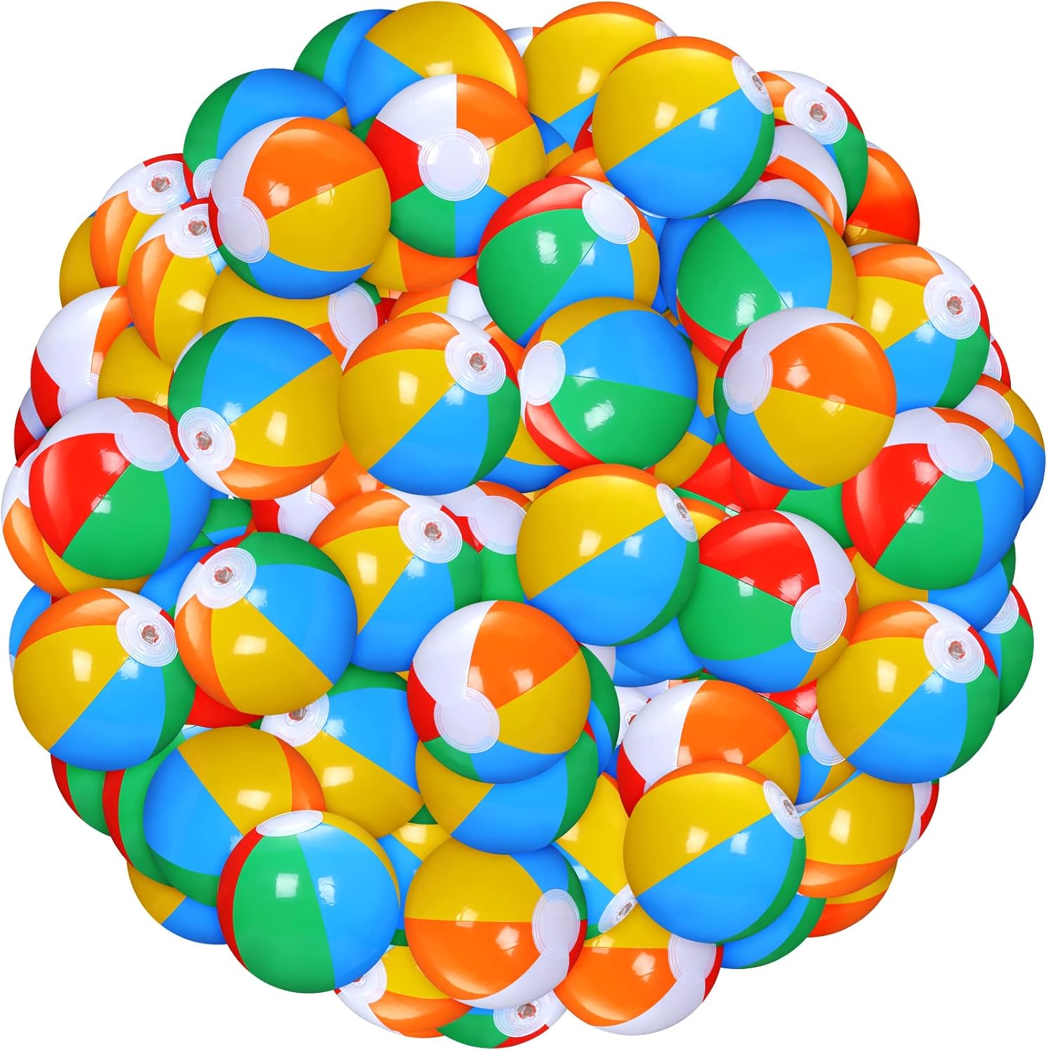 Honoson 150 Pack Inflatable Beach Balls 5 Inch for The Pool