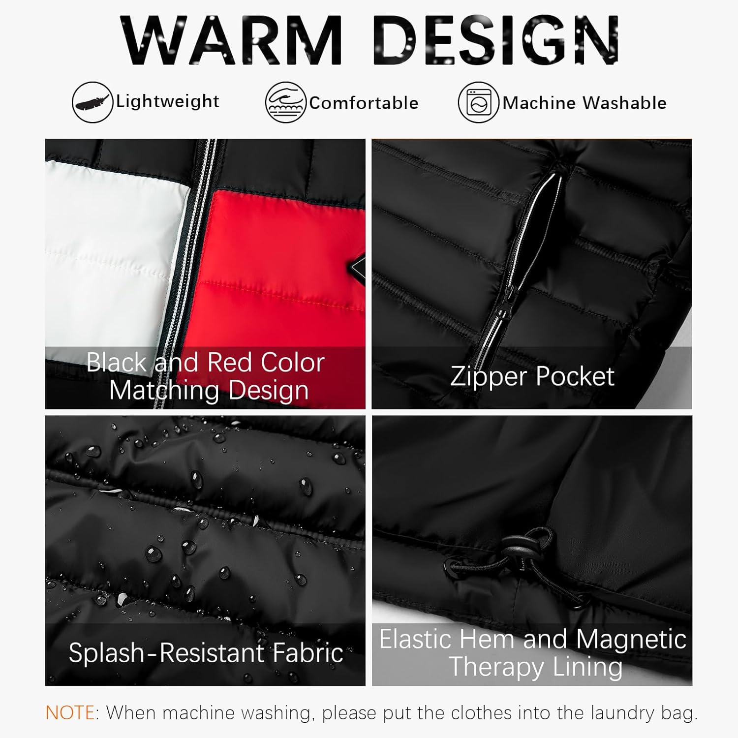 Men‘s Heated Vest: 16000mAh Battery, 3 Heat Settings, Thermal Jacket for Ski & Wint... - Image 3