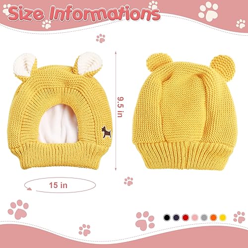 Miniatura 3 de Orejas silenciosas para perros orejeras de perro protección contra el ruido sombreros de punto para perros orejas de mascotas cubierta cálida para