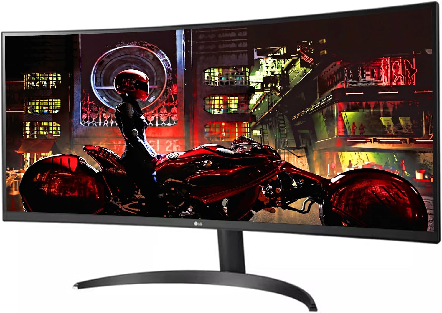 LG 34" Curved UltraWide QHD (3440x1440) IPS Monitor, HDR 10, 99% sRGB, Dynamic Action Sync, OnScreen Control, Dual Controller, Height tilt & Pivot - for Home Office, Gaming and Content Creation, Black