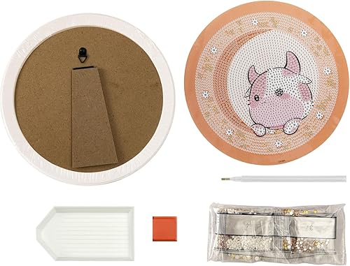 Miniatura 7 de TINMI ARTS Kits de pintura por números - Ox 5D Diamond Dotz Kits de pintura de diamante para niños de 6 a 8 años, kit de marco para principiantes,