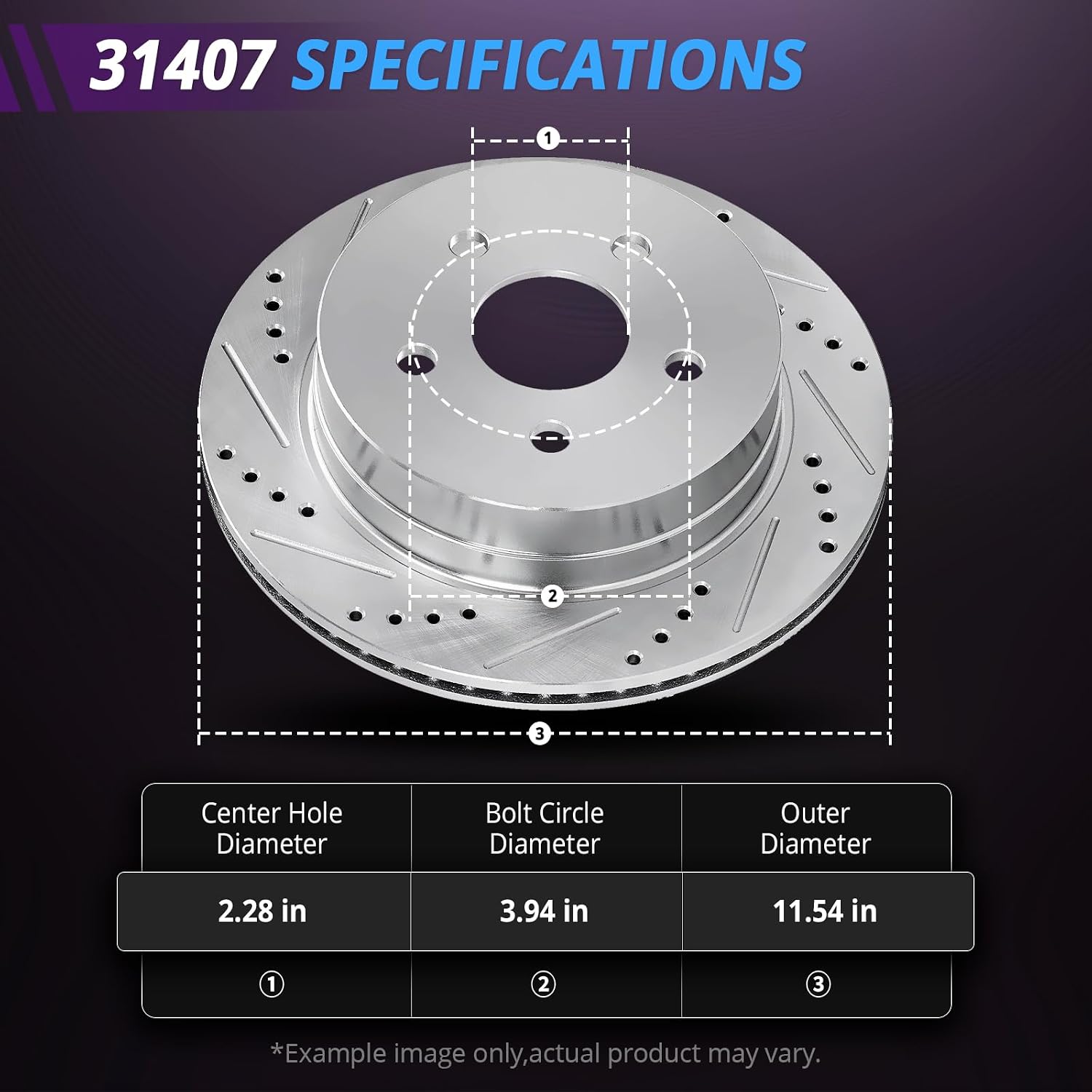 Front and Rear Brake Rotors Replacement for Subaru Impreza Forester 2009 2010 2011 2012 2013, Legacy Outback 2010 2011 2012 2013 2014 Brakes, Drilled Slotted 11.54" Front and 11.25" Rear
