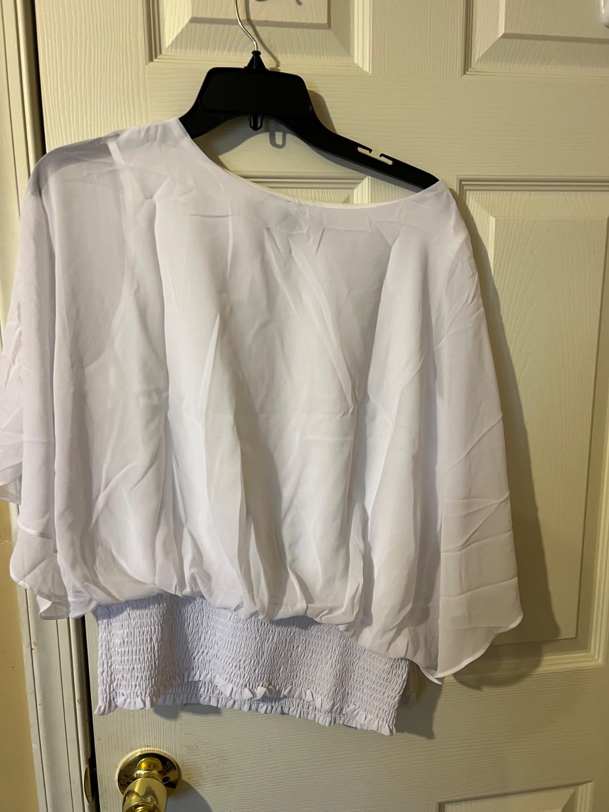 Dokotoo Blouses Boat Neck Batwing Dolman Top