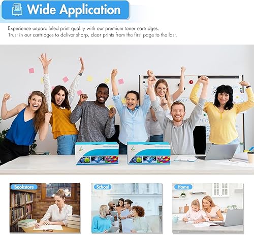 Miniatura 6 de TRUE IMAGE Cartucho de tóner de repuesto compatible para HP 202X CF500X CF500A 202A Color Laserjet Pro MFP M281fdw M281cdw M254dw M281fdn 281fdw