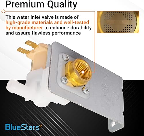 Miniatura 6 de BlueStars 154637401 - Conjunto de válvula de entrada de agua para lavavajillas, compatible con lavavajillas Frigidaire Kenmore Crosley Gibson -