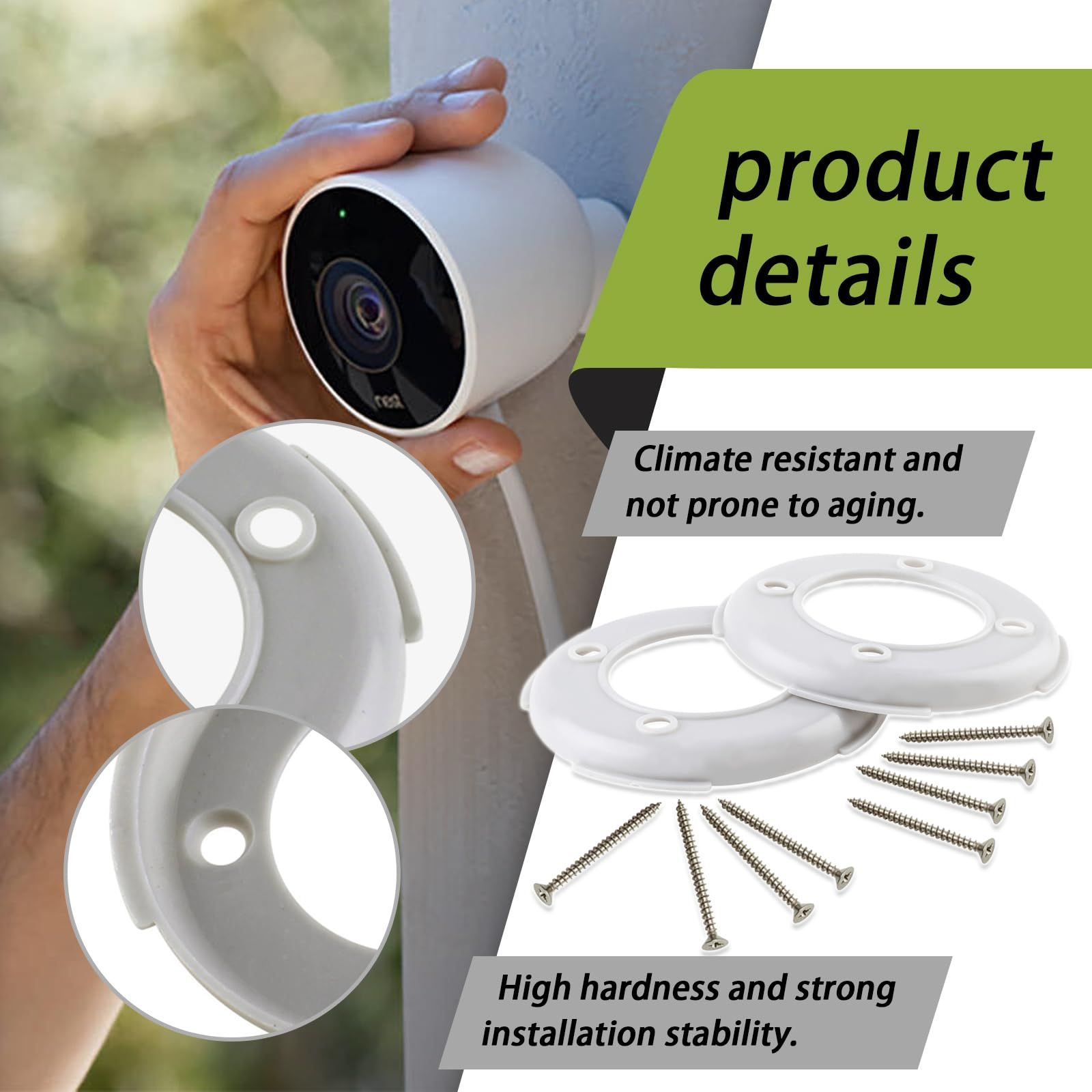 Nest Cam Stand UYODM Pack Wall Mount Holder Compatible With