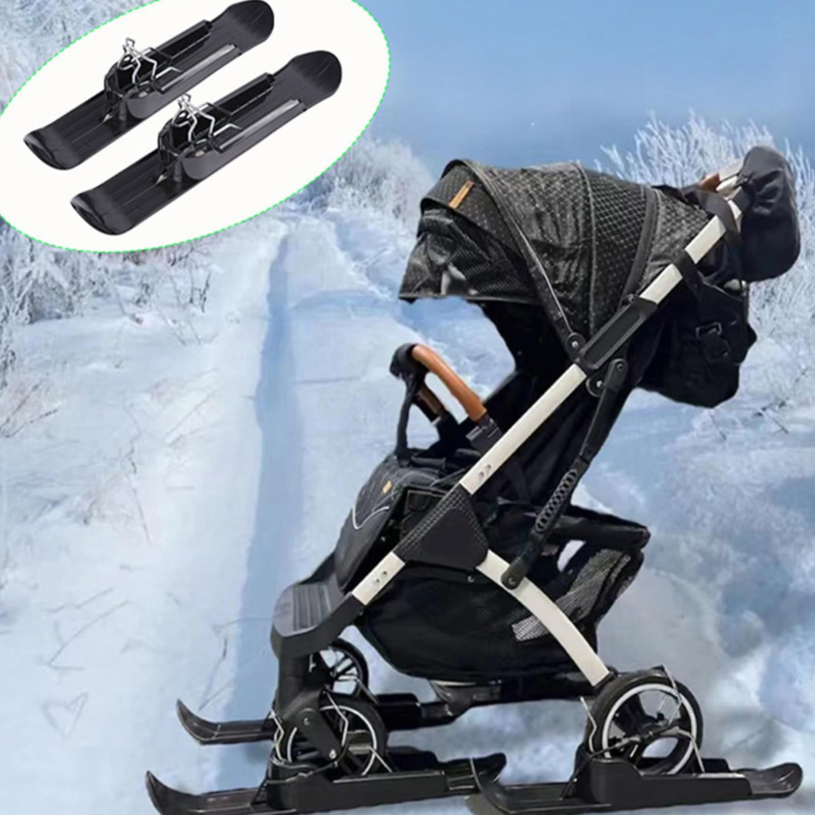 Skis de Poussette Scooter Luge Portable