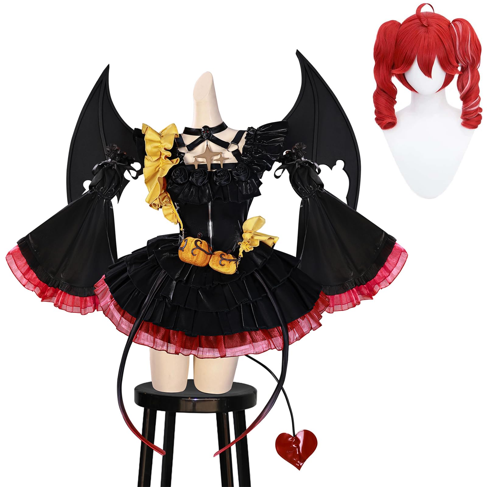 Amazon.co.jp: [HANHUO] 重音テト ハロウィン コスプレ衣装 ウィッグ