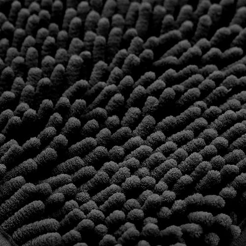 Miniatura 9 de Alfombra de baño antideslizante, de microfibra extrasuave con respaldo antideslizante, absorbente de agua y polvo, de secado rápido, tapete de ducha