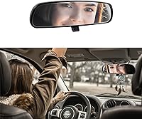 Genuine OEM Jeep Rear View Mirror Kit for Wrangler YJ/TJ/JK, Cherokee, Compass, Patriot - Day/Night HD 9.5" Mirror + Bracket