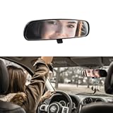 Genuine Jeep Rear View Mirror, Day Night mirror, Interior Rearview Mirror Kit Compatible With, 1987-2012 Wrangler YJ, TJ, JK, 2002-2013 Cherokee, 2007-2016 Compass, 2011-2017 Patriot Replace 8993-023K