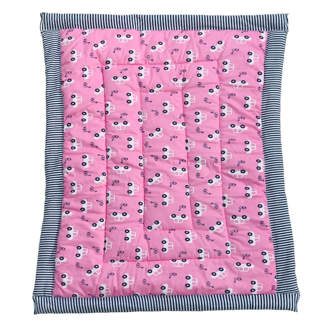 RURIBOSY |Bedding Mattress for Cotton, Baby Sleeping Bed Set Godari Baby Cradle |Sleeping Mat |Multi Purpose Cushioned Bed |Baby Bed for 0 to 2 Years.