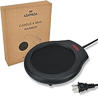 Vista 1 de ASAWASA Calentador de tazas de café, calentadores de velas para tarro grande, libera de forma segura aromas sin llama, disfruta de tu café caliente