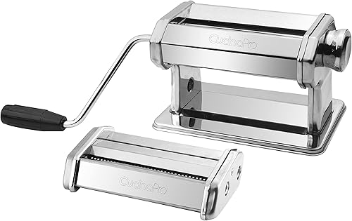 Miniatura 8 de CucinaPro 177Pasta máquina de pasta fresca Máquina para hacer pasta Plateado