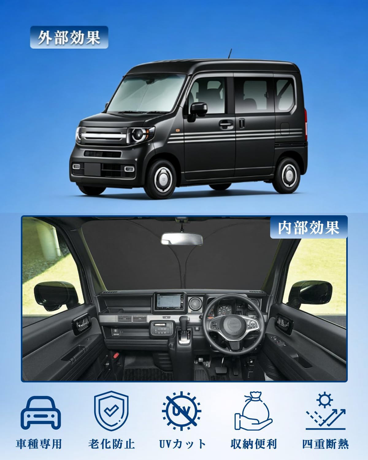 Amazon.co.jp: 【RUIYA】26年全新改良 ホンダ N-VAN JJ1 JJ2 専用