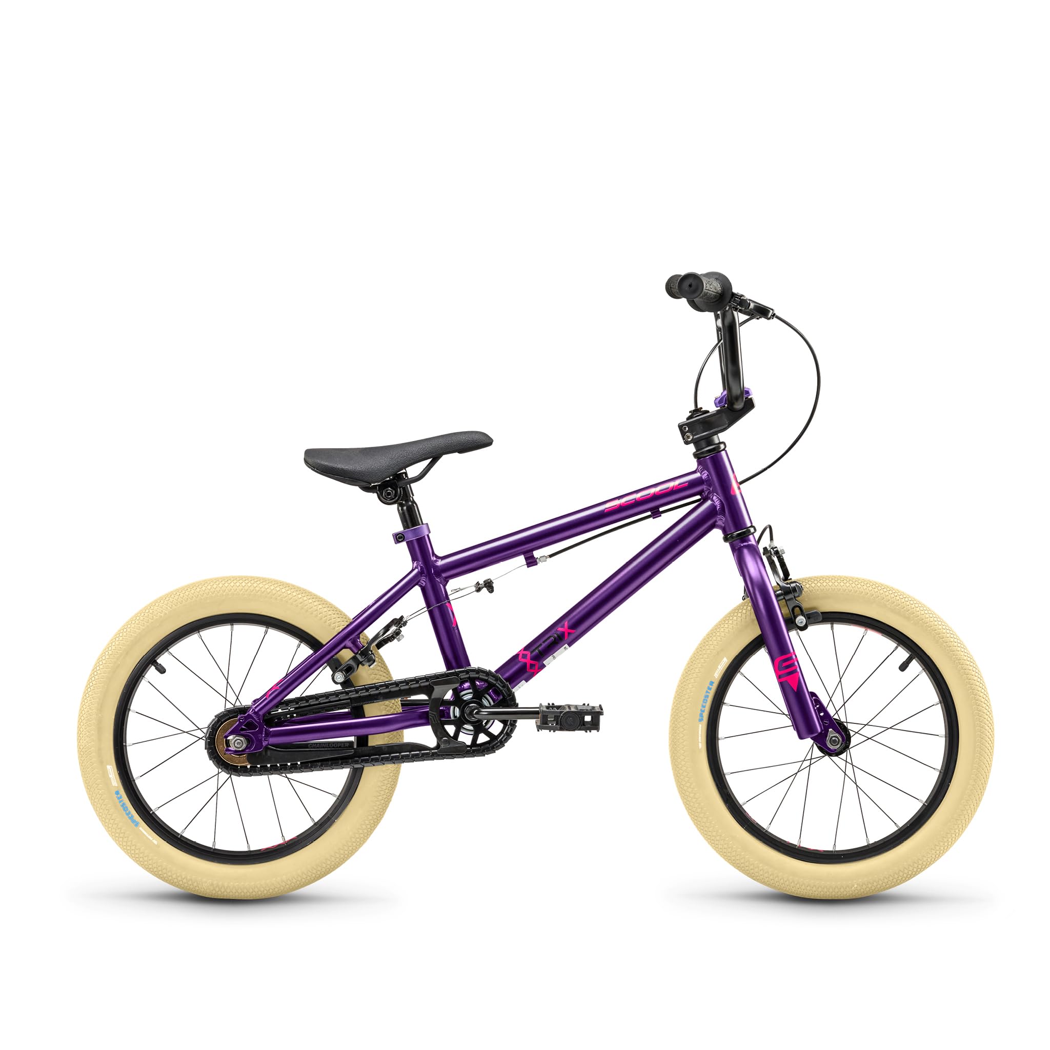 Kinderfahrrad 16 Zoll, Kinder BMX Fahrrad, 1-Gang,S’COOL XtriX Mini BMX, Fahrrad für Kinder ab ca. 4 Jahren – Körpergröße ca. 100–120 cm
