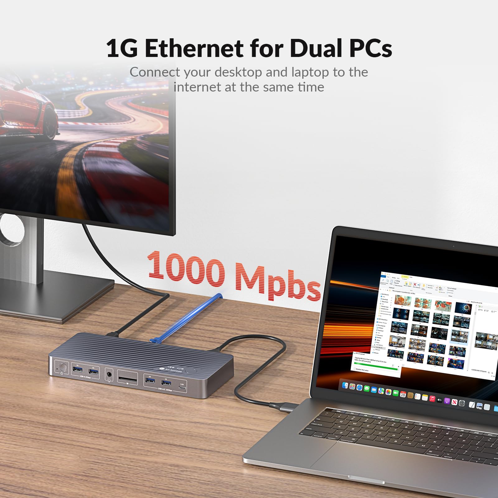 KVM Docking Station MacBook Dual Screen iDock M10