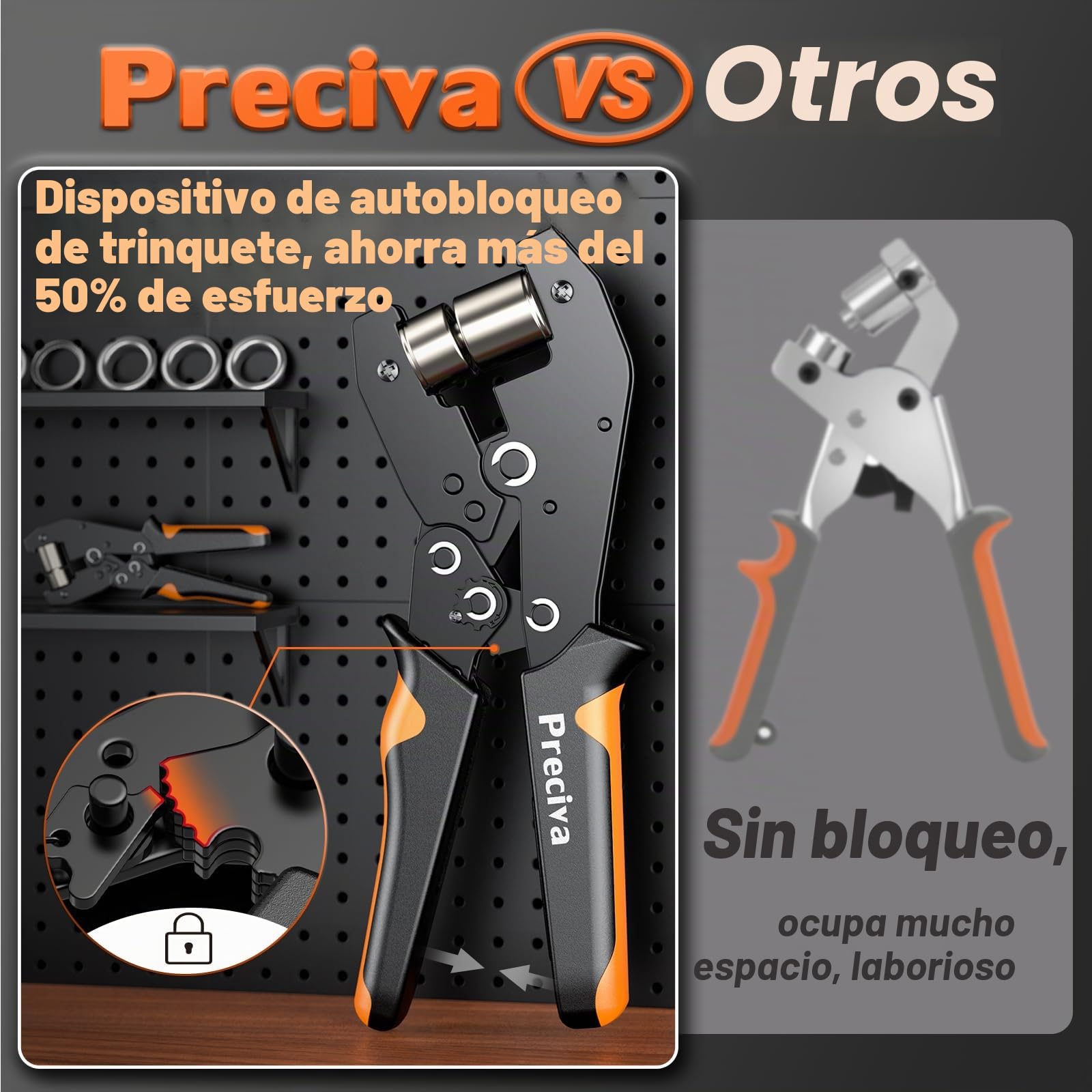 Ojales para lonas profesionales, Preciva ojal para lonas multifunción, con 300 ojales (Ø interior de 10 mm), para cuero, lona, cartón, PVC, tela y toldos, etc