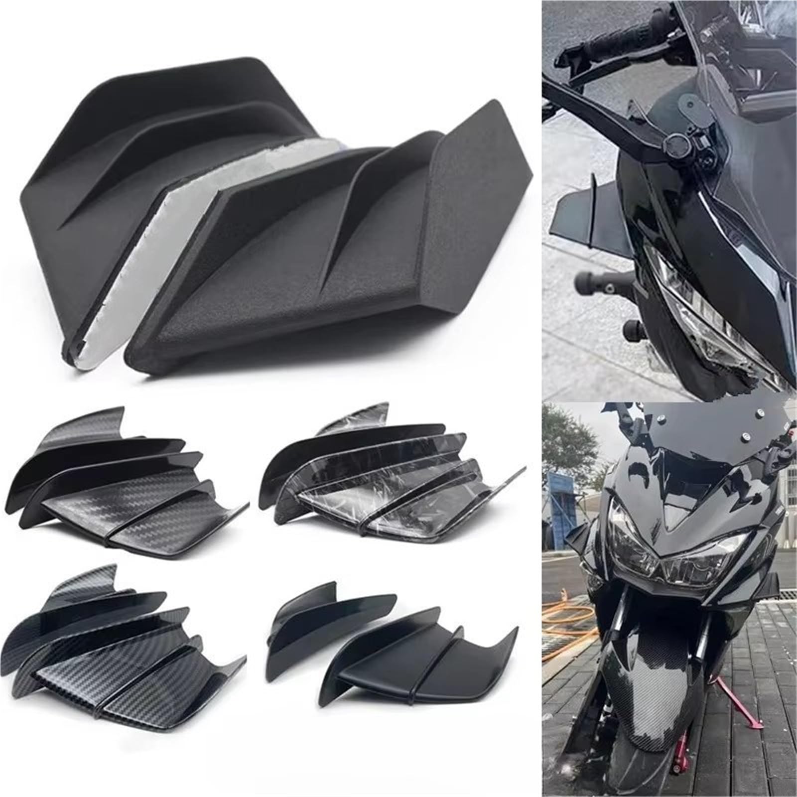 Alettoni Per Moto Ala Spoiler Per Moto Con Adesivo Per Decorativo Per Suzuki Universale