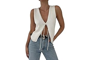 Women's Crochet Knit Vest Top: The Epitome of Y2K Edginess