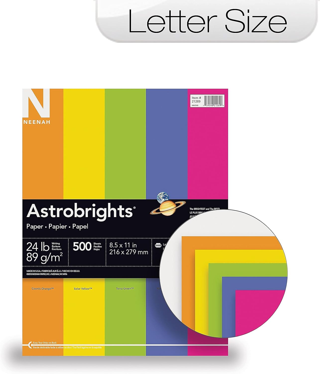 Neenah Paper WAU21289 Astrobrights Colored Paper
