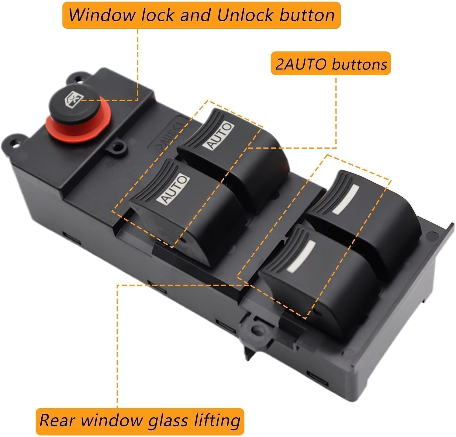 Driver Side Master Power Window Switch Fit for 2007-2013 Acura MDX Replace 35750-STX-A01ZA 35750STXA01ZA，14 Pins