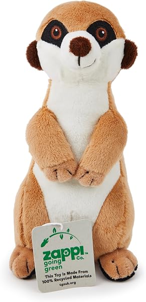 Zappi Co Erdmännchen 20 cm Plüschtier Realistisches Weiches Kuscheltier, Detailliert & Lebensecht, Spaß für Spiel & Ausstellung, Auf TikTok vorgestellt (20cm Länge) - 2