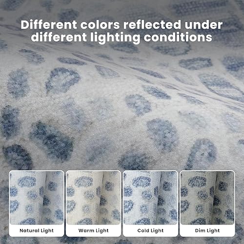 Miniatura 85 de Alfombra abstracta moderna de 3 x 5, antideslizante, resistente a las manchas, lavable, con respaldo de goma, alfombra de suelo que no desprende