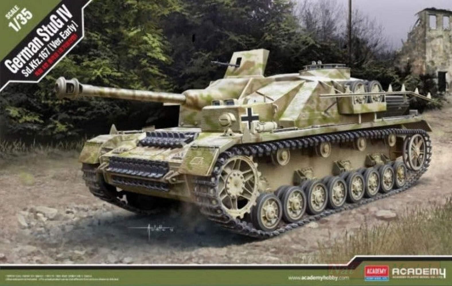 Academy Kit da Montare in Scala Compatibile con STUG IV SD.KFZ.167 Early Kit 1:35 ACD13522