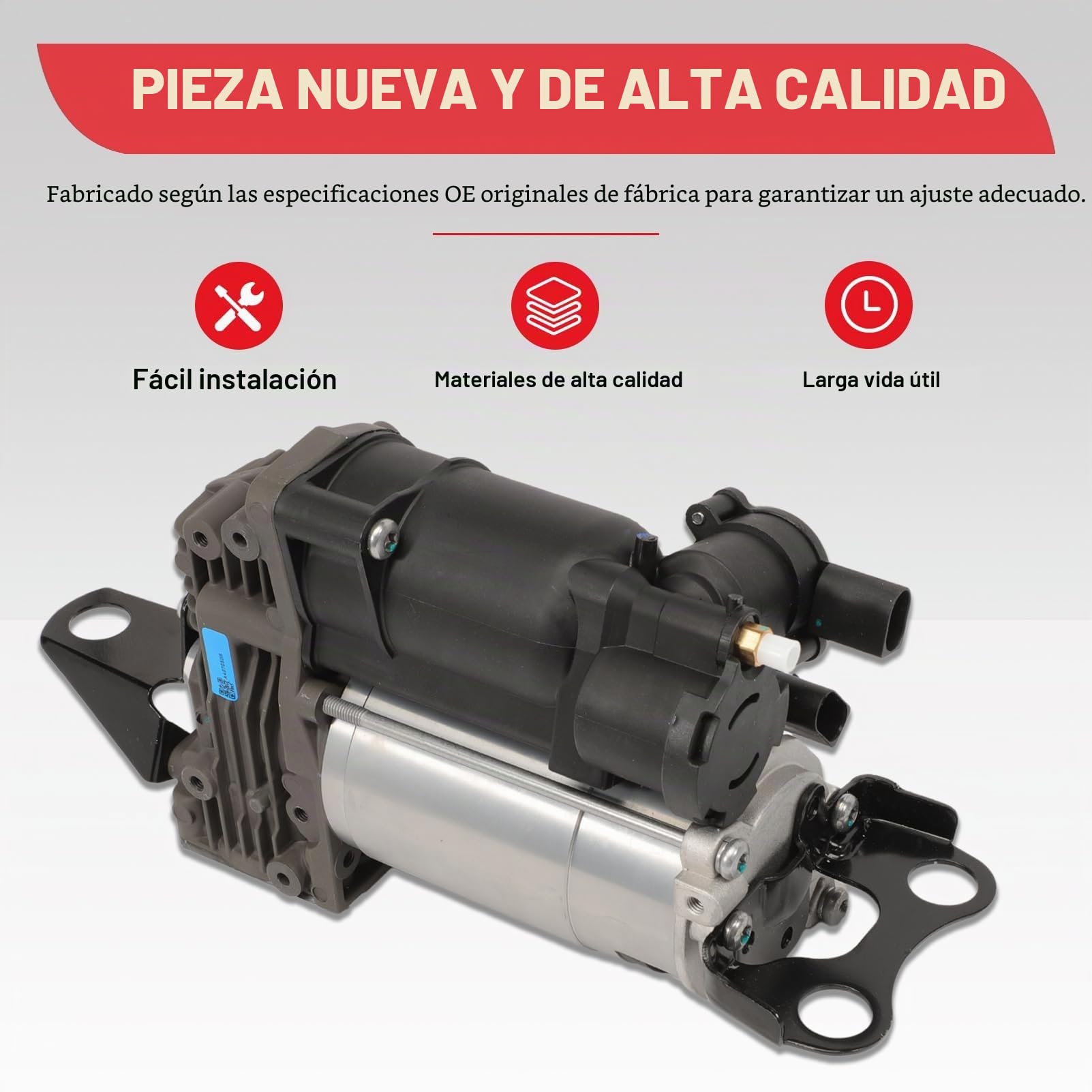 Compresor de Suspensión Neumática con Relé 5 pines 37106793778 para 5 E61 520d 520i 523i 525xd 525 Xi 525d 5D 37206792855