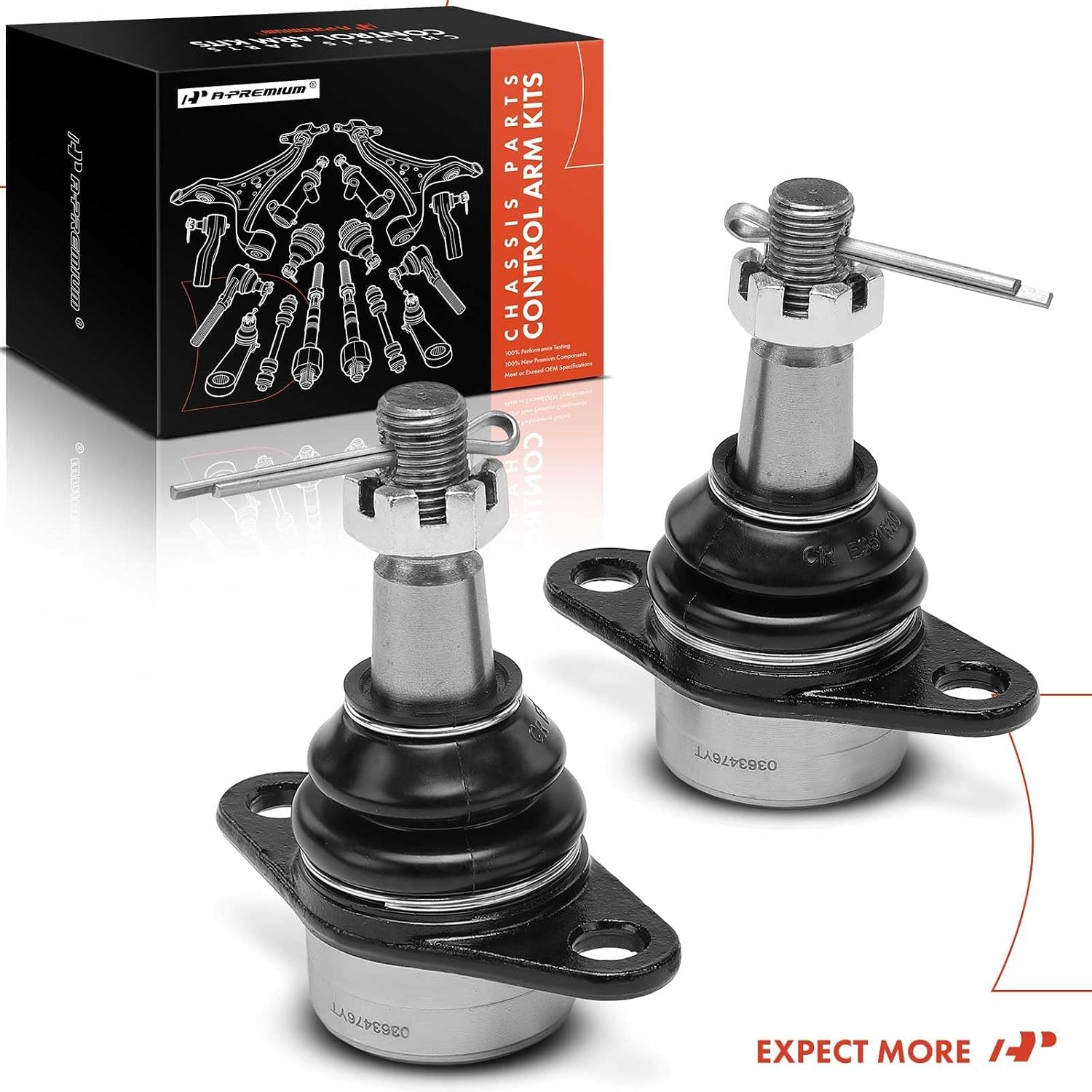 A-Premium 2 x Front Forward Lower Ball Joint, Compatible with BMW E83 Series - X3 2007 2008 2009 2010