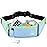 Slim Running Belt Fanny Packs for Men Women, Blue Running Fanny Pack Waist Pack Phone Holder for Running Hiking Workout