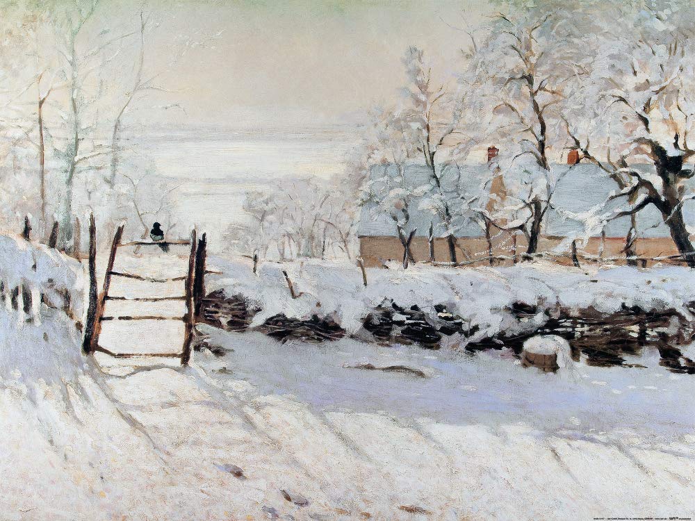 Affiche Claude Monet La Pie pour revivre la magie des premiers matins dhiver dans votre maison