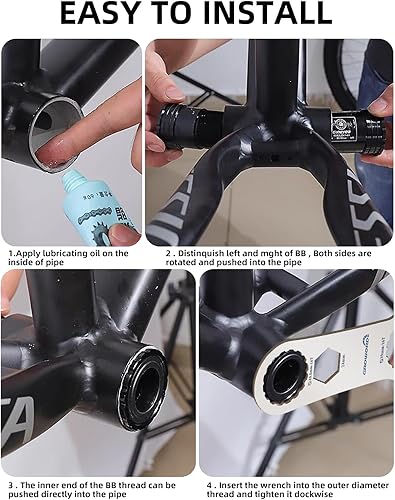 Miniatura 6 de groword Llave de soporte inferior multifunción, adecuada para llave BB en 39 40.5 1.732 in de diámetro exterior, 16 muesca