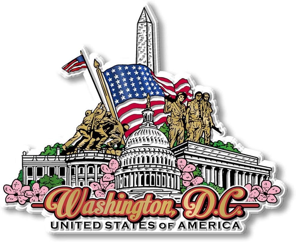 Classic Magnets Made with Pride in the USA City Collage - Washington, D.C.