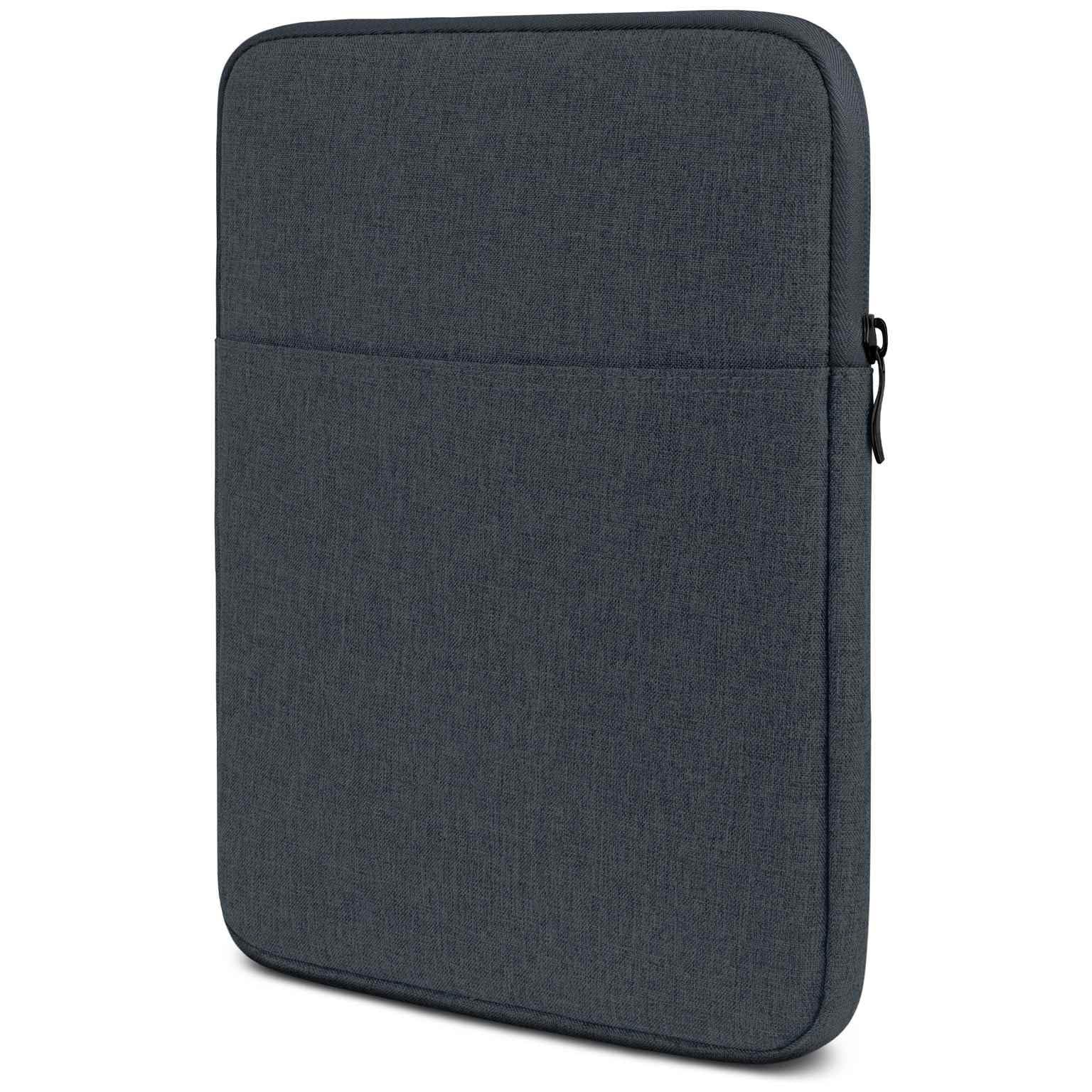 moex Custodia tablet per Samsung Galaxy Tab S10 FE – Custodia con scomparto per accessori, fibra di poliestere, minimalista con chiusura lampo, impermeabile, antracite