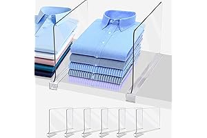Acrylic Shelf Dividers for Closet Organization