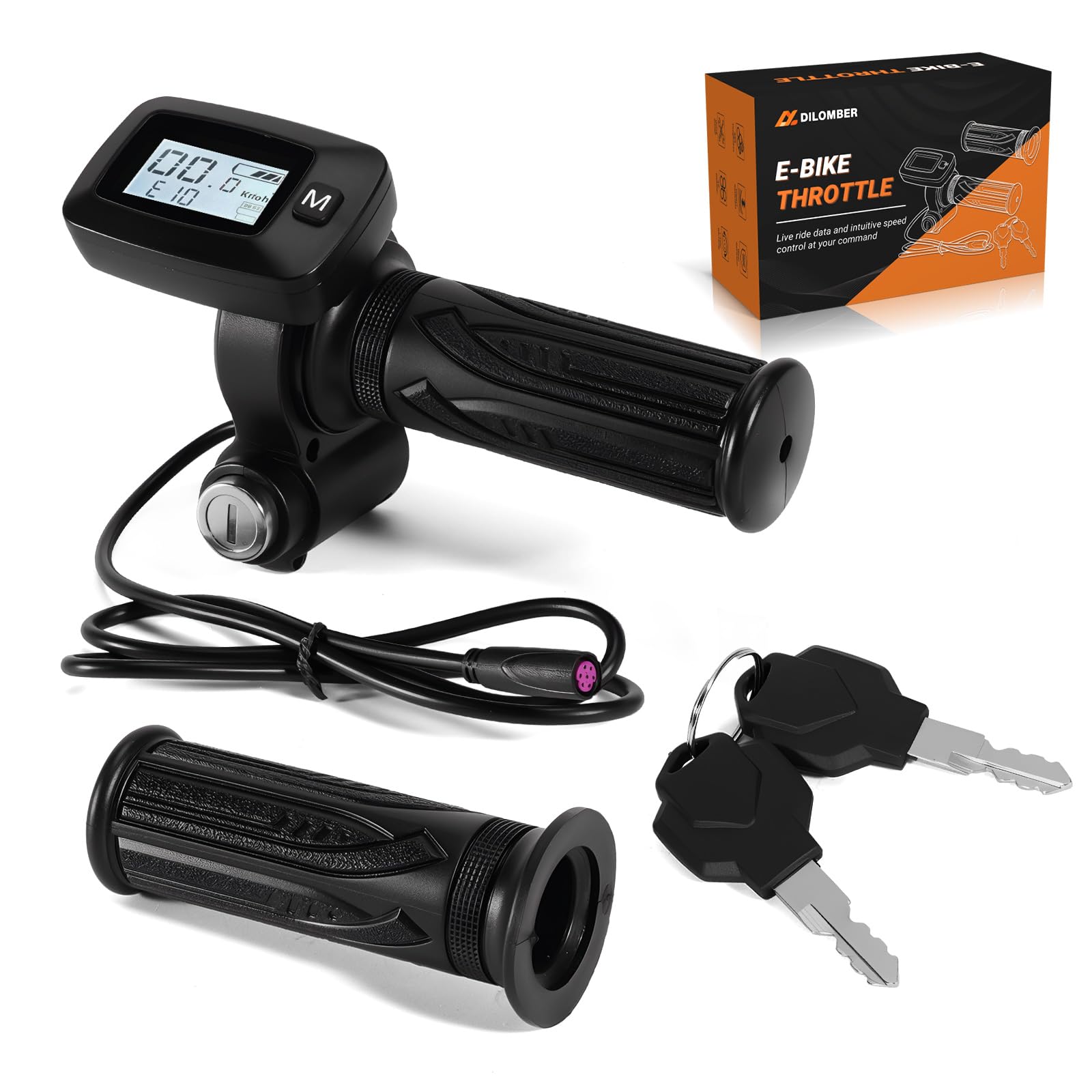 Amazon.com: Dilomber Upgraded E-Bike Throttle 48V w/M Button Fits