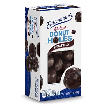 Entenmann's Pop'ems Frosted Donut Holes, 16 oz | Kosher (OU Dairy)Pop 'Ems Donut Holes Frosted