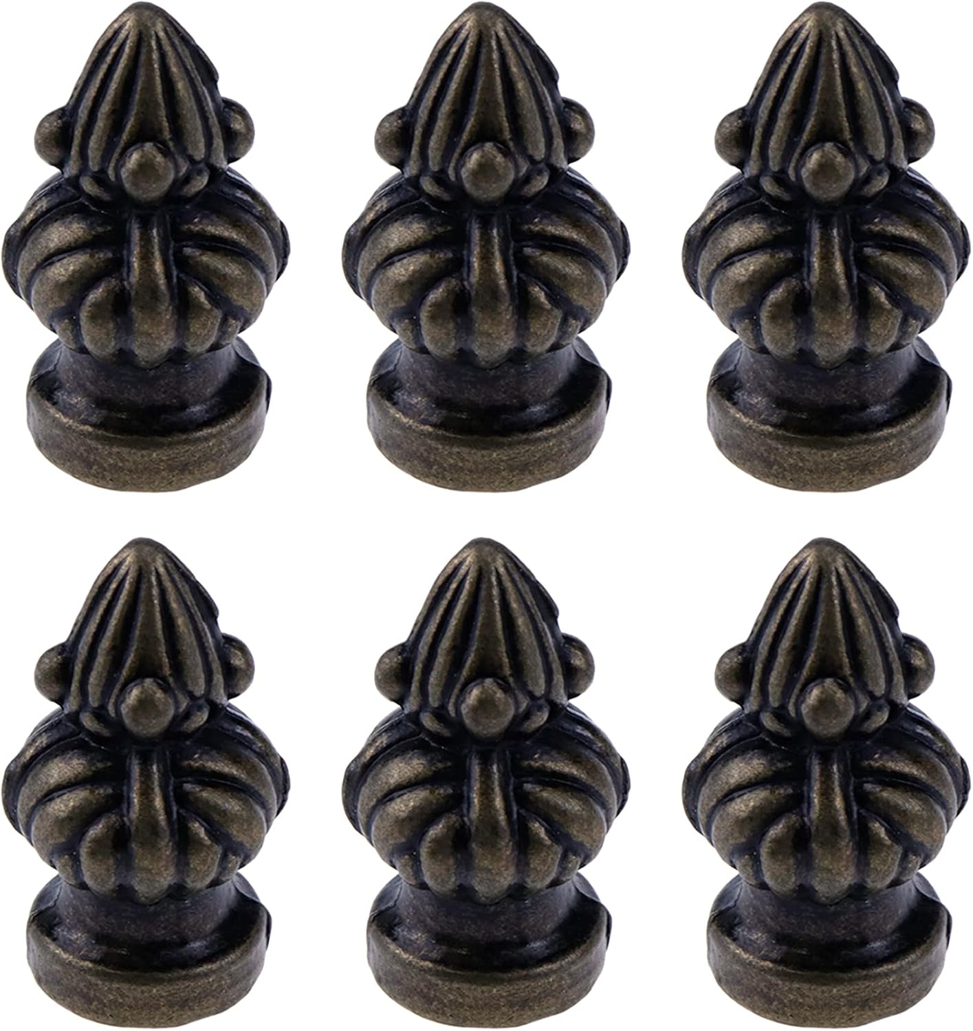 Wealrit 6 pcs Lamp Finials,Decorative Lamp Finials,Retro Lamp Shade