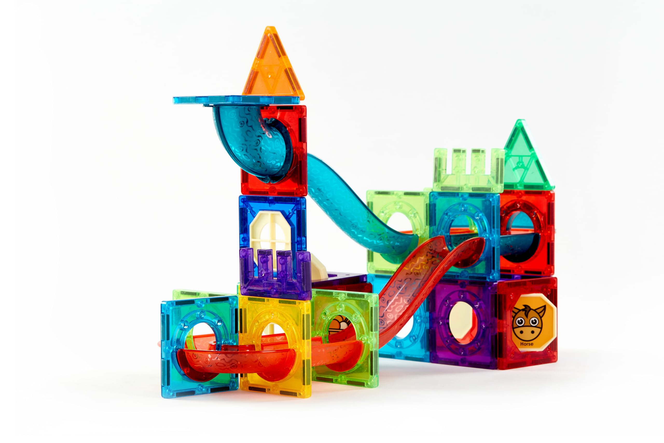 JUQG 146 Pcs Bloques de Construcción Magnéticos, Juego Construcción en 3D con Tuberías, Juguetes de Bloques de Construcción Educativos, Juguetes de Construcción para Niños para Niños Niñas 3+ (146Pcs) — view 9