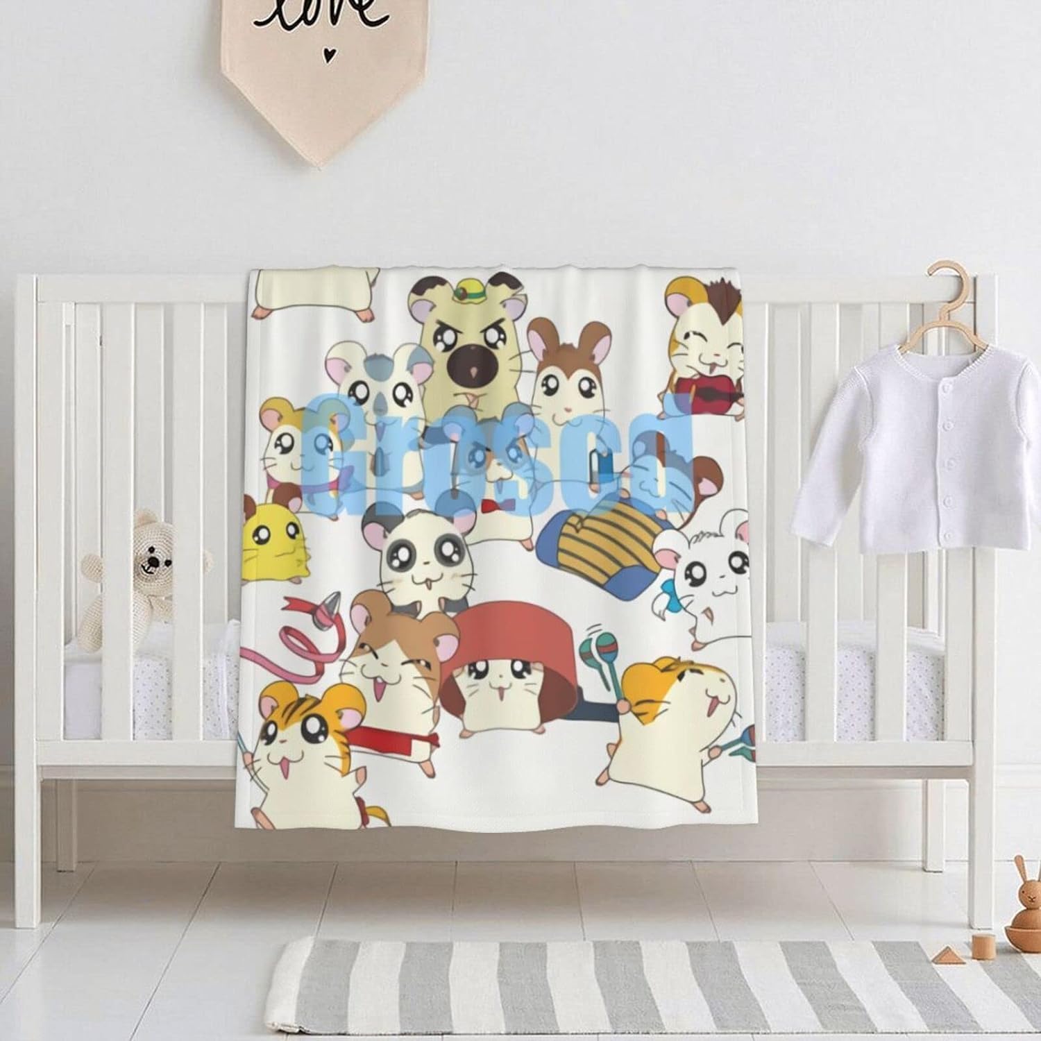 Amazon.co.jp: とっとこハム太郎-(2) ベビー 新生児 赤ちゃん用 毛布