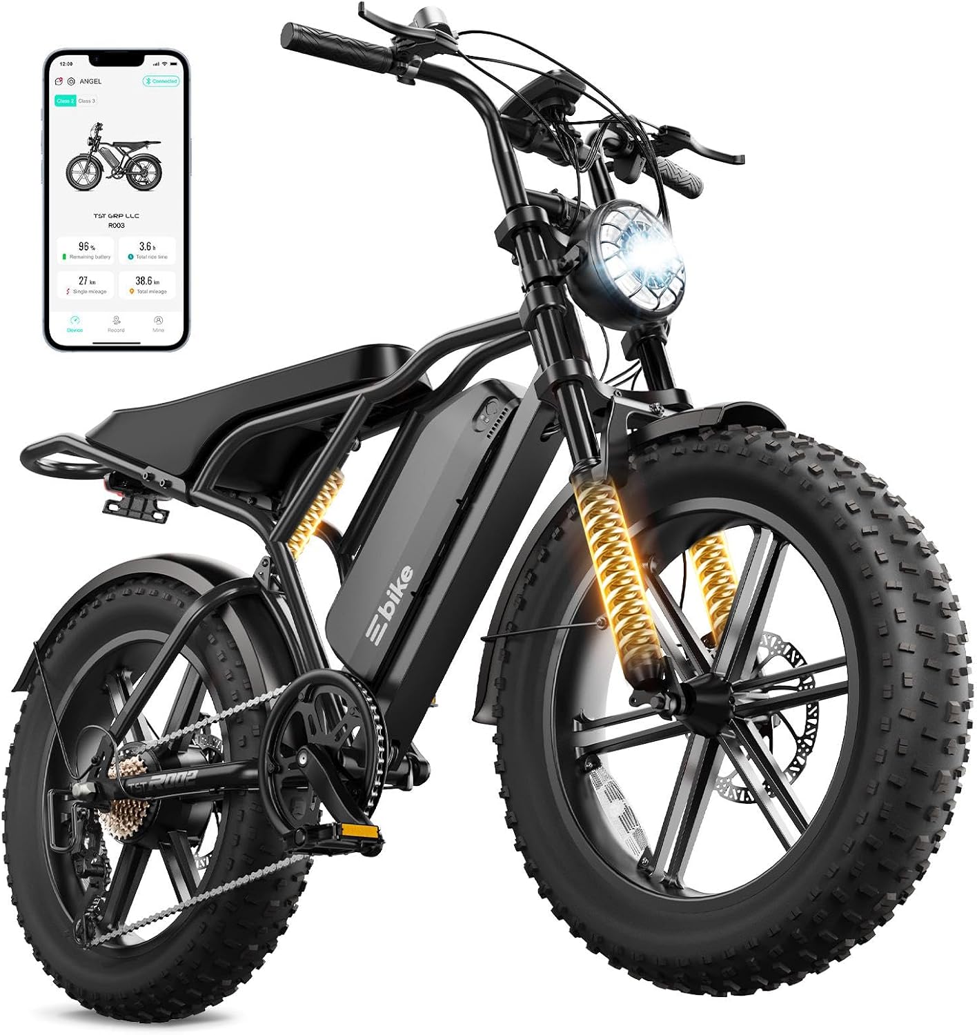 TST Electric Bike for Adults, 48V 15Ah Battery for Urban Cycling, 65 Miles