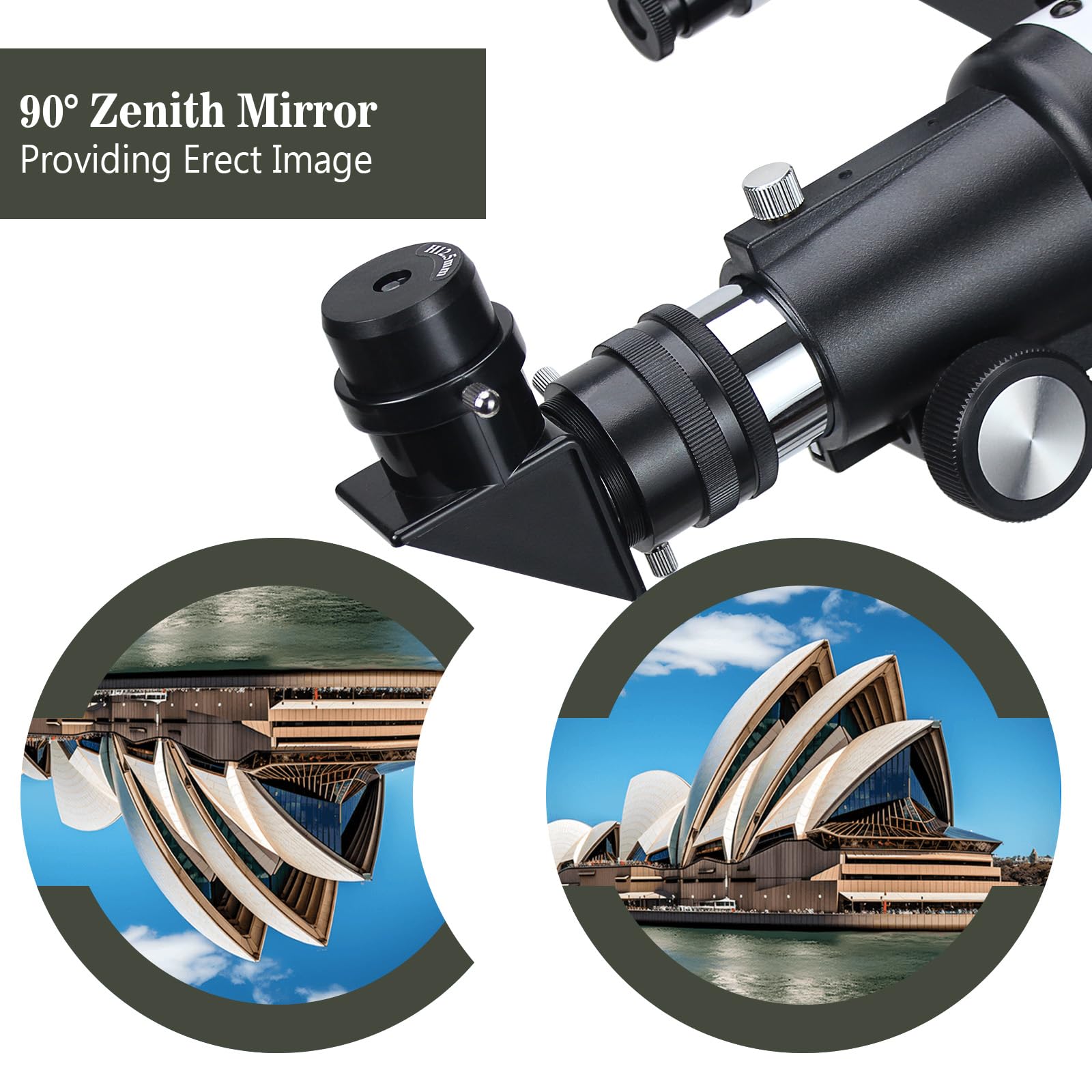 Teleskop für Erwachsene Anfänger, 70mm Aperture 400mm AZ Mount Voll Multi-Coated Optics Refraktor Tragbare Teleskope, Reiseteleskop mit Stativ und Telefon Adapter-Blau