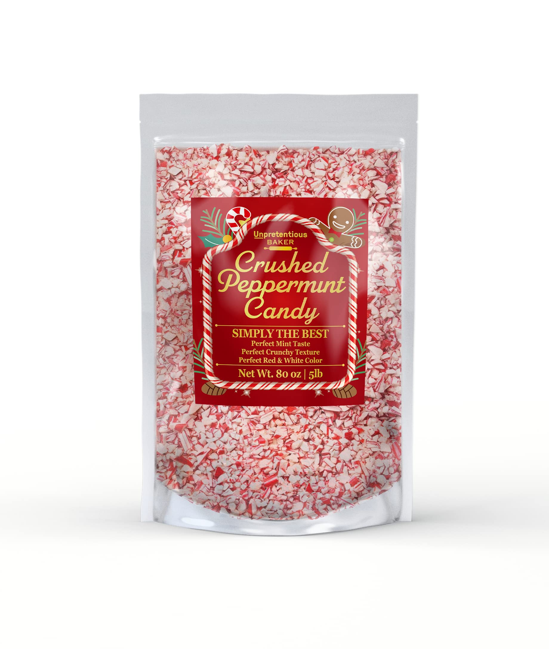 Buy Crushed Peppermint Candy Pieces 5 Lb By Unpretentious Baker Crushed Candy Cane For Winter Baking Treat Topping Goodie Decorating And Gift Giving Gluten Free Online At Desertcart Bahamas