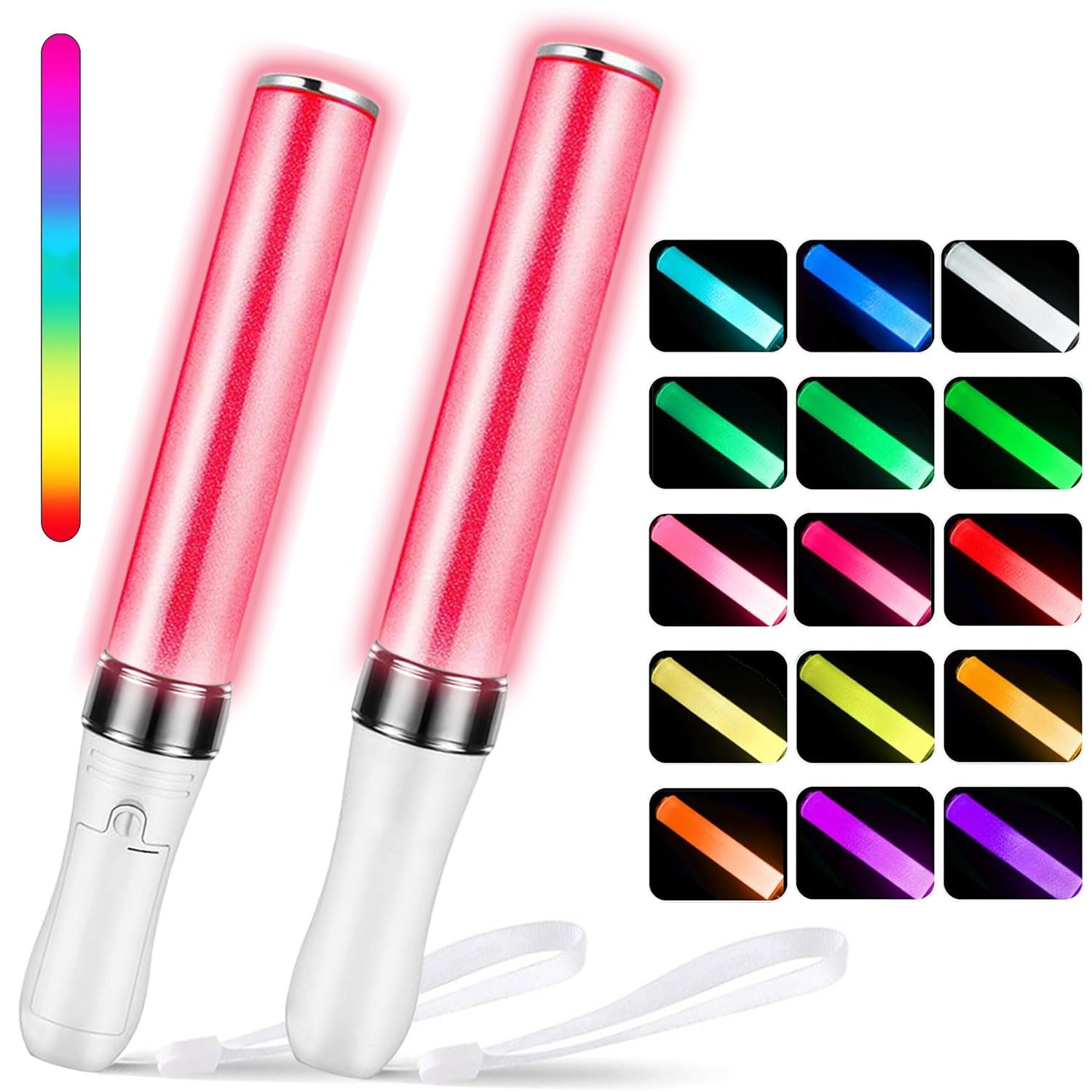 Sunshine smile Varillas de Iluminadas, Unidades Palos Led, Bastones de luz LED, Barras Luminosas Fluorescentes, Palos de Luminosos con led, Navidad Palos led para Bodas, Sticks Luminosos para Fiestas