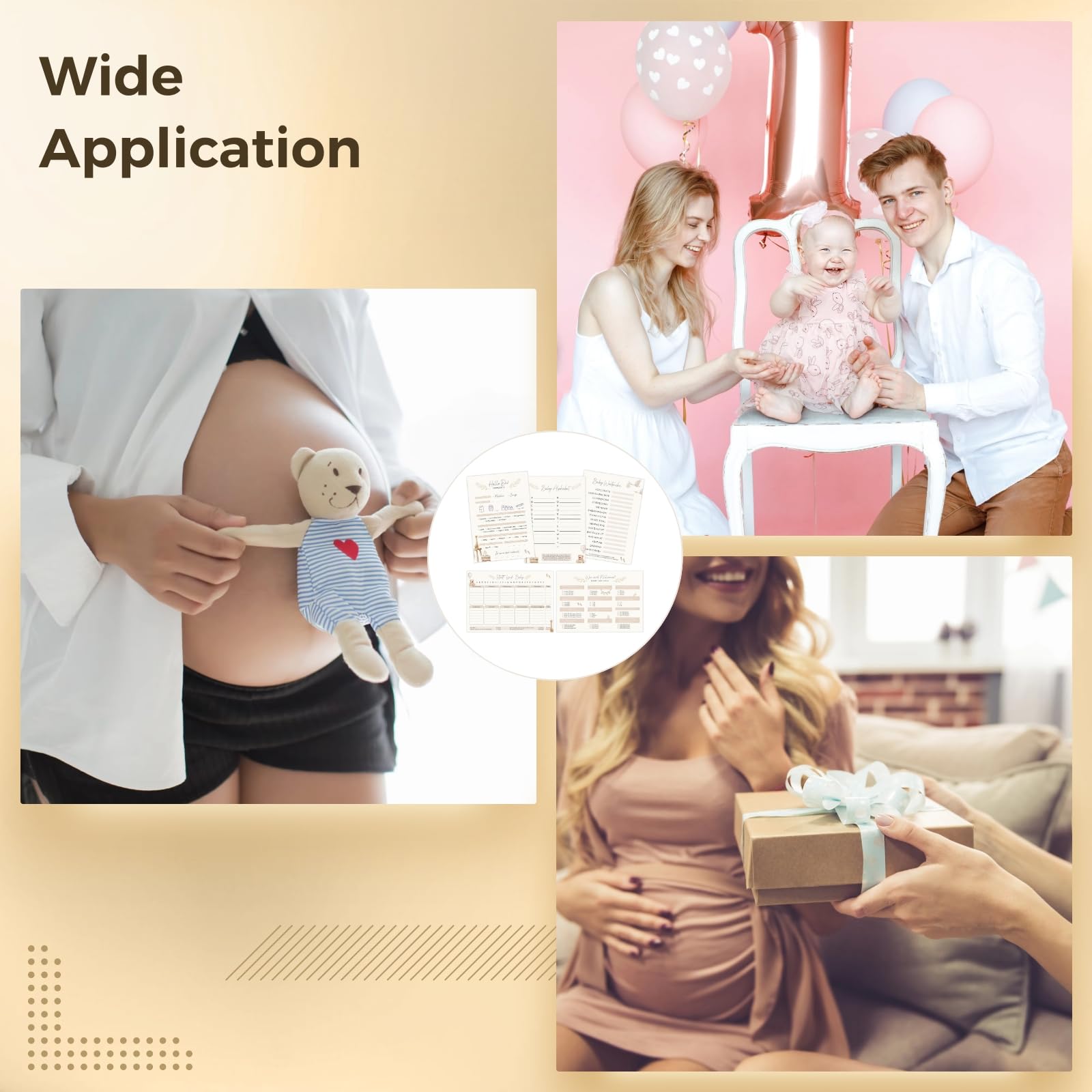 Generisch 36 STK Party-Ratekarten-Set, lustige Lernspiele für Babyshower und Feiern, mit Grundausstattung, Alphabet und Wortsuche, für interaktive Spiele und lebendige Stimmung bei jedem Anlass
